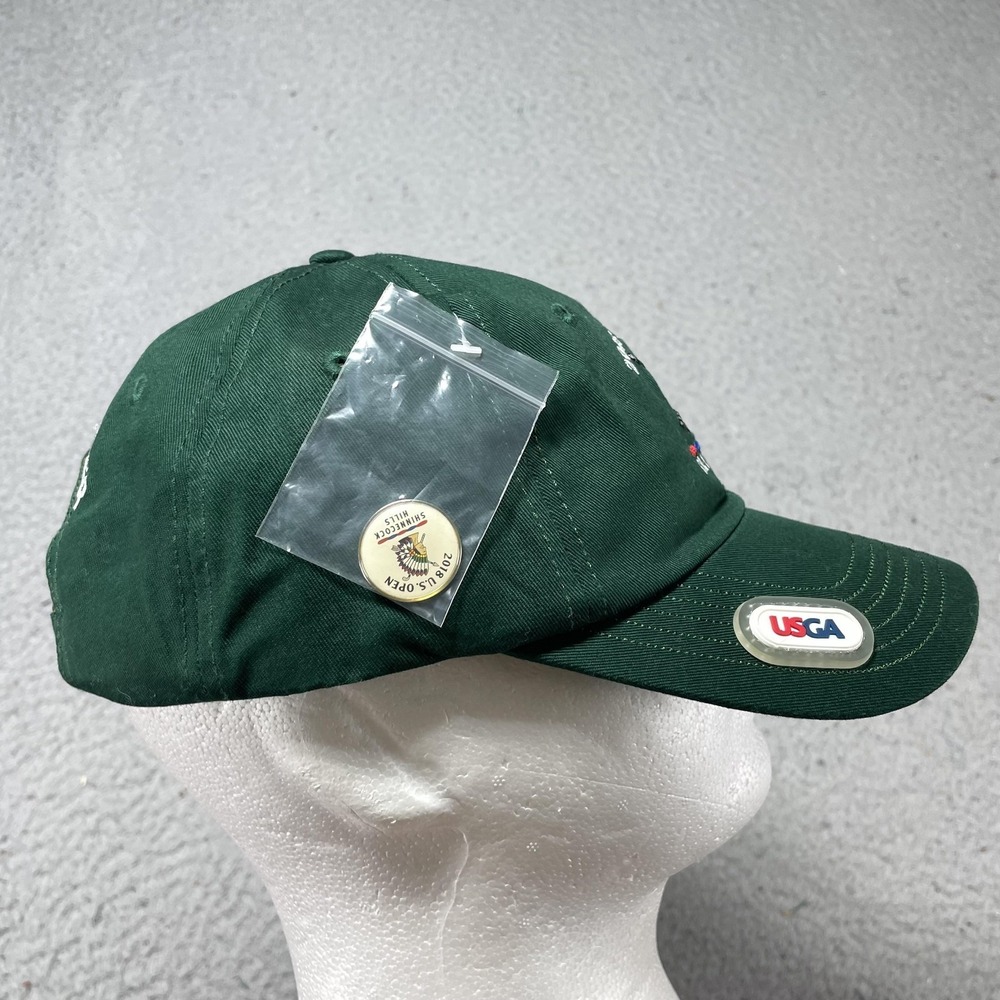 2018 US Open Shinnecock Hills Hat Cap Strap Back Mens One Size Green Golf USGA - Picture 4 of 7